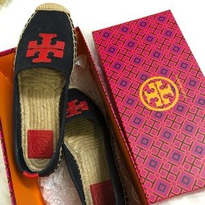 Tory Burch flat aspadrille canvas